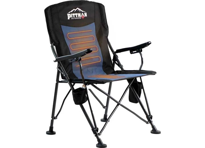 PITTMAN OUTDOORS PORTABLE HEATED CAMPING CHAIR