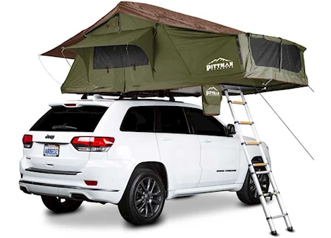 Airbedz SOFTSHELL ROOFTOP TENT MAX1.9 GREEN W/COFFEE BROWN TRIM