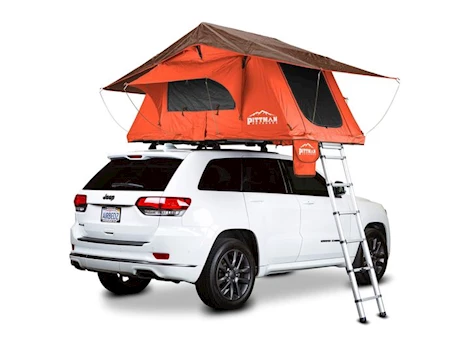 SOFTSHELL ROOFTOP TENT1.9 ORANGE W/COFFEE BROWN TRIM