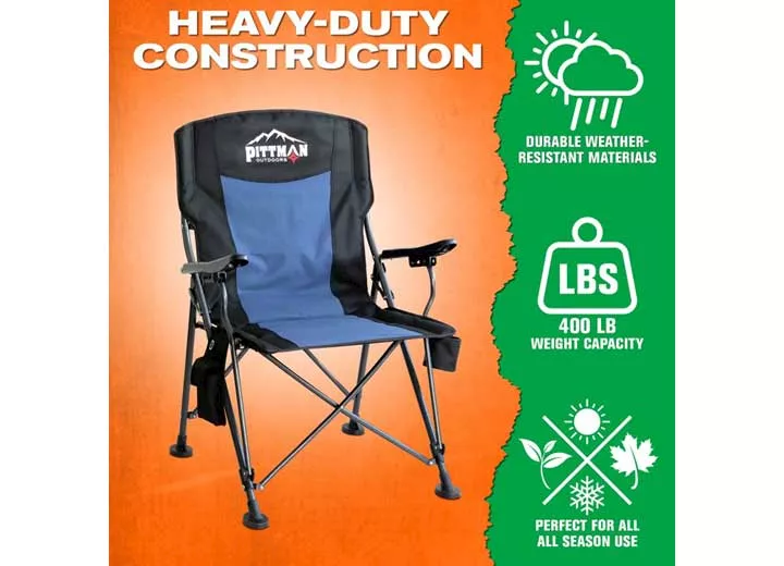 Pittman outdoors portable heated camping chair