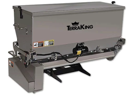 Agri-Fab Inc DROP SPREADER, 5 CU FT, 3-PT HITCH, 350 LB CAPACITY, STAINLESS STEEL, SILVER