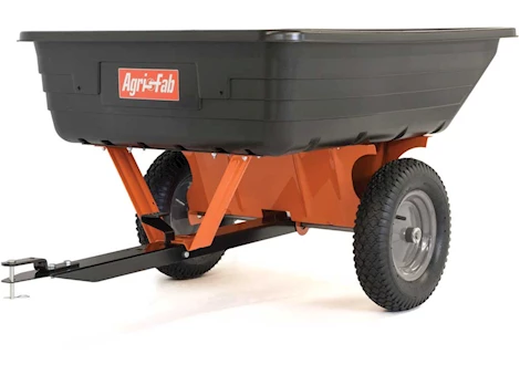 Agri-Fab Inc 10 POLY UTILITY CART, 16IN X 4IN PNEUMATIC WHEELS, ORANGE/BLACK