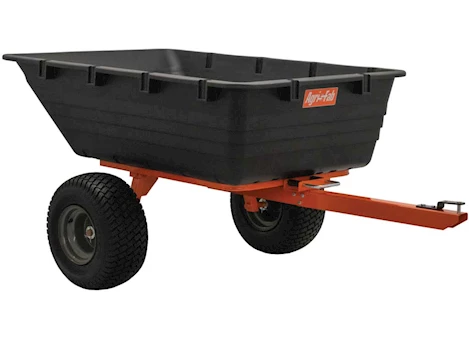 Agri-Fab Inc ATV/UTV POLY CART, HOLDS UP TO 1000LBS, 18.5IN X 9.5IN PNEUMATIC TIRES, ORANGE/B