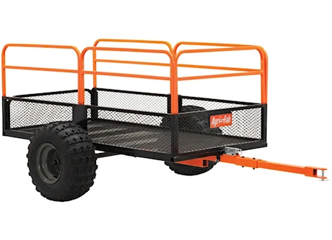 Agri-Fab Inc ATV/UTV CART, 18IN, 18IN X 9.5IN PNEUMATIC TIRES, ORANGE/BLACK