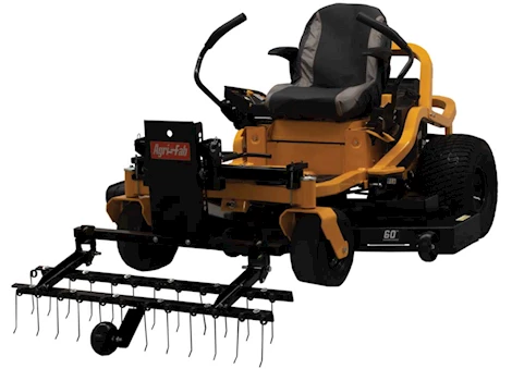 Agri-Fab Inc ZERO TURN DETACHER, 48IN, 5IN ANTI SCALP WHEEL, BLACK