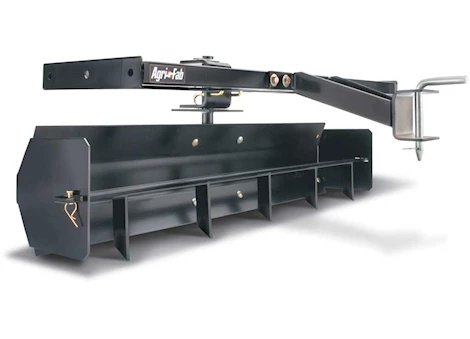 Agri-Fab Inc SLEEVE HITCH SCRAPER BOX, 3/16IN STEEL BLADE, BLACK