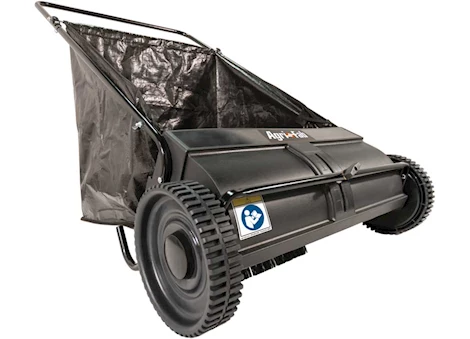 Agri-Fab Inc PUSH LAWN SWEEPER, 26IN, PLASTIC WHEELS, BLACK