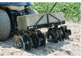 Agri-Fab Inc Sleeve hitch disc cultivator, 11in steel discs, black