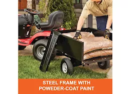 Agri-Fab Inc Utility cart, 10in, 350lbs capacity, steel, black