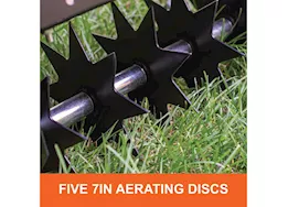 Agri-Fab Inc Push spike aerator, 16in, black