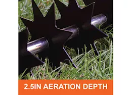 Agri-Fab Inc Push spike aerator, 16in, black