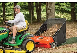 Agri-Fab Inc 42in lawn sweeper, semi-pneumatic, wheel dims 11x2.5in, orange