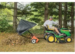 Agri-Fab Inc 42in lawn sweeper, semi-pneumatic, wheel dims 11x2.5in, orange