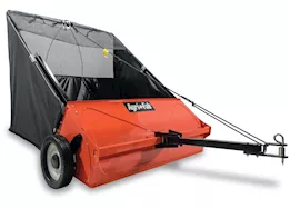 Agri-Fab Inc 42in lawn sweeper, semi-pneumatic, wheel dims 11x2.5in, orange
