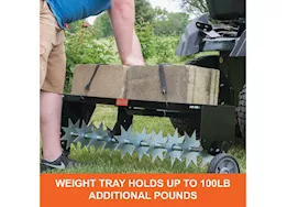 Agri-Fab Inc Spike aerator, 40in, 12 gauge steel, black