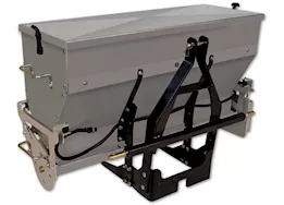Agri-Fab Inc Drop spreader, 5 cu ft, 3-pt hitch, 350 lb capacity, stainless steel, silver