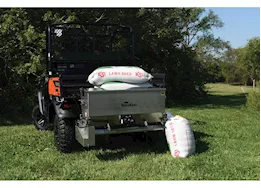 Agri-Fab Inc Drop spreader, 5 cu ft, 2in, 350 lb capacity, stainless steel, silver