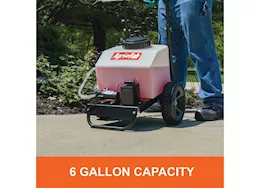 Agri-Fab Inc Push/pull sprayer, 6 gal, 12v battery operated, black/white