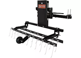 Agri-Fab Inc Zero turn detacher, 48in, 5in anti scalp wheel, black