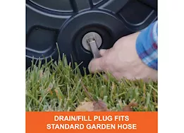 Agri-Fab Inc Push/tow poly roller, 18in x 36in, 400lb capacity, black