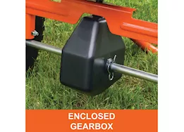 Agri-Fab Inc Push spreader, 130 lb, 10in wheels, orange/black