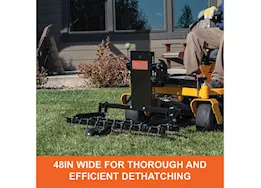 Agri-Fab Inc Zero turn detacher, 48in, 5in anti scalp wheel, black