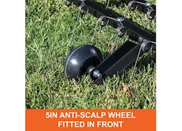 Agri-Fab Inc Zero turn detacher, 48in, 5in anti scalp wheel, black