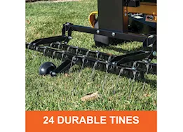 Agri-Fab Inc Zero turn detacher, 48in, 5in anti scalp wheel, black