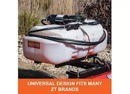 Agri-Fab Inc Zero turn sprayer, 15 gal, 60in spray width, black/white