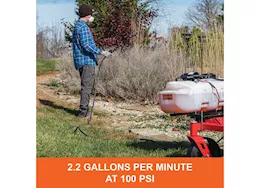 Agri-Fab Inc Zero turn sprayer, 15 gal, 60in spray width, black/white