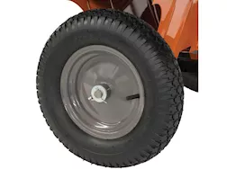 Agri-Fab Inc 10 poly utility cart, 16in x 4in pneumatic wheels, orange/black