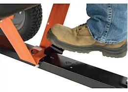 Agri-Fab Inc 10 poly utility cart, 16in x 4in pneumatic wheels, orange/black