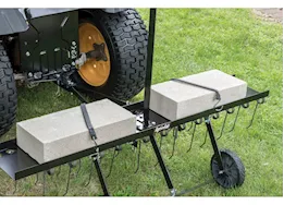 Agri-Fab Inc Tine de-tacher, 48in tray, semi-pneumatic wheels, black