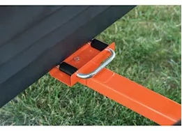 Agri-Fab Inc Atv/utv poly cart, holds up to 1000lbs, 18.5in x 9.5in pneumatic tires, orange/b