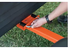Agri-Fab Inc Atv/utv poly cart, holds up to 1000lbs, 18.5in x 9.5in pneumatic tires, orange/b