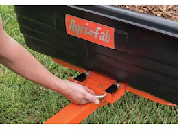 Agri-Fab Inc Utility poly cart, 12in, 15in x 6in pneumatic tires, holds 12cu ft, orange/black