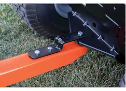 Agri-Fab Inc Atv/utv poly cart, holds up to 1000lbs, 18.5in x 9.5in pneumatic tires, orange/b