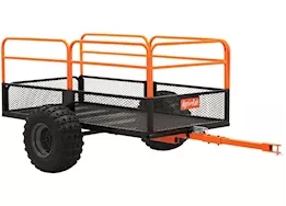 Agri-Fab Inc Atv/utv cart, 18in, 18in x 9.5in pneumatic tires, orange/black