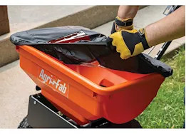 Agri-Fab Inc Ice melt spreader, 85lb, black/orange