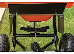 Agri-Fab Inc Ice melt spreader, 85lb, black/orange