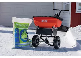 Agri-Fab Inc Ice melt spreader, 85lb, black/orange
