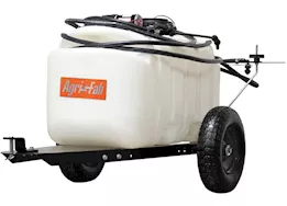 Agri-Fab Inc Tow sprayer, 25 gal, 13in pneumatic wheels, black