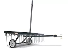 Agri-Fab Inc Tine de-tacher, 48in tray, semi-pneumatic wheels, black