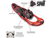 Yukon Charlie’s Advanced Spin Series Snowshoes - 8 in. x 21 in.