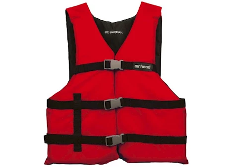Airhead General Boating Series Adult Universal Life Vest - Red