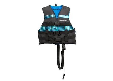 Airhead Element Open Sided Child Life Jacket - Black/Aqua Main Image