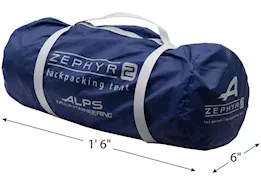 ALPS Brands Zephyr 2-person tent gray/navy