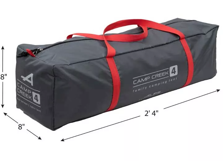 ALPS Brands Camp creek 4-person tent gray/red