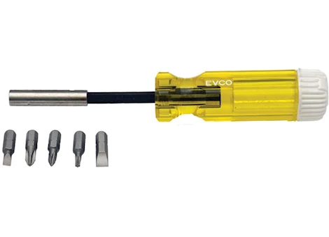 AP Products MAGNETIC BIT HOLDER SCREWDRIVER W/BITS-POUCH