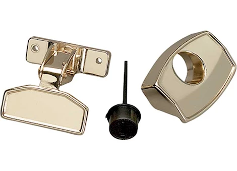 AP Products BATH DOOR LATCH LOW PRO - BRASS (1/CTN)